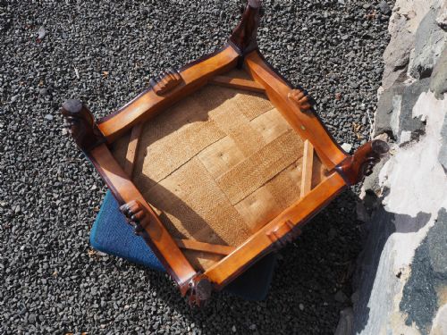 FINE PAIR OF VICTORIAN ROSEWOOD FOOTSTOOLS - ADDITIONAL PHOTO 6