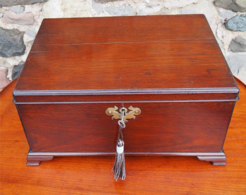 Good George 3rd Mahogany Deed Box