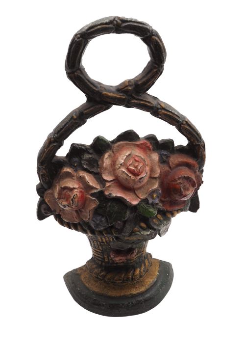 Good Victorian Cast Iron Door Stop / Porter
