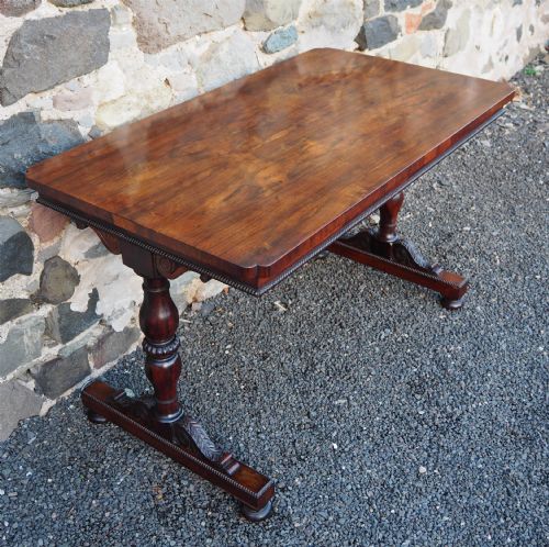 fig 1. Regency Gillows Rosewood Library Table