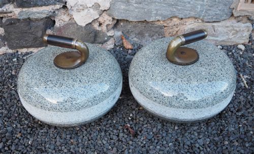 Superb Pair of Scottish Curling Stones