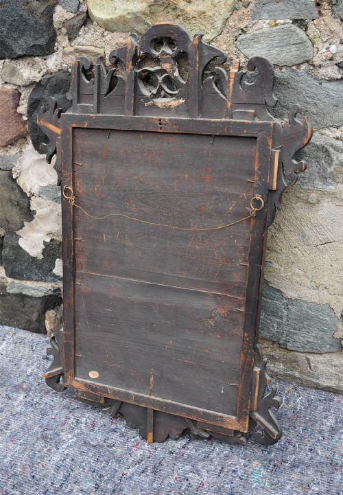 GEORGIAN MAHOGANY VAUXHALL WALL MIRROR - ADDITIONAL PHOTO 5