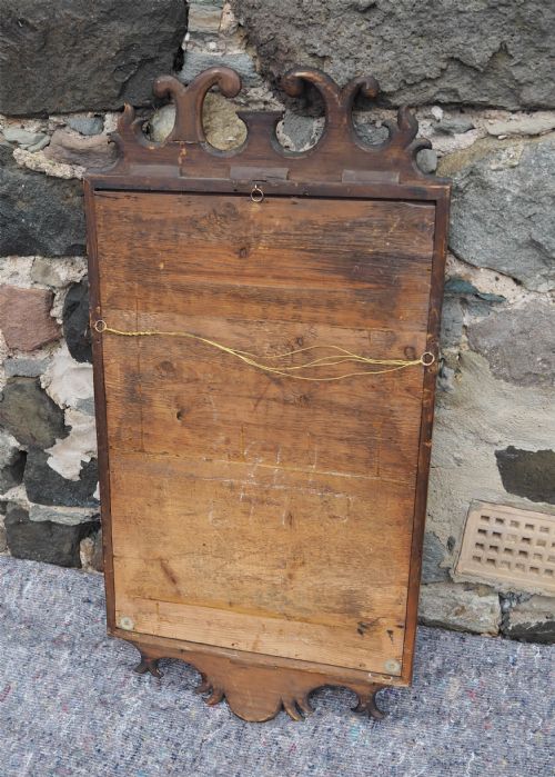 LARGE GEORGIAN MAHOGANY WALL MIRROR - ADDITIONAL PHOTO 5
