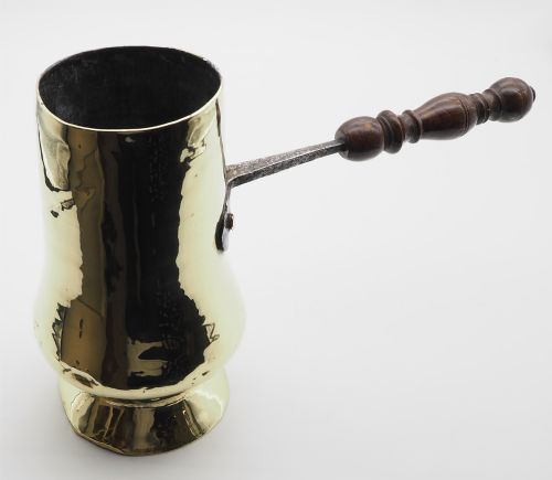 Early 18th Century Brass Chocolate Pot