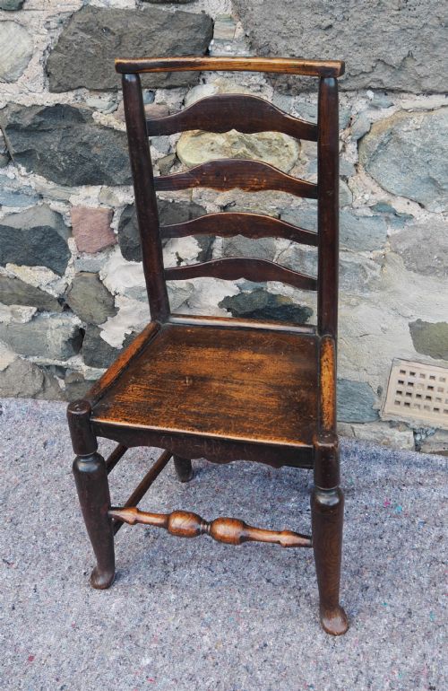 18th Century Ladder Back Kitchen Chair