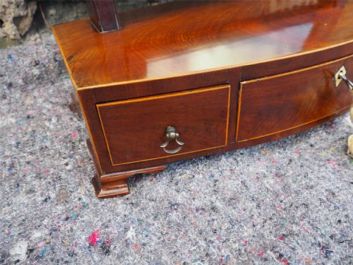 GEORGIAN BOWFRONT DRESSING MIRROR - ADDITIONAL PHOTO 3