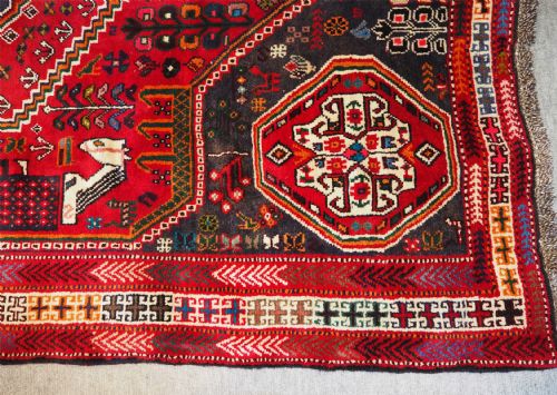 FINE ANTIQUE PERSIAN SHIRAZ CARPET - ADDITIONAL PHOTO 3