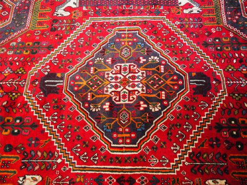 FINE ANTIQUE PERSIAN SHIRAZ CARPET - ADDITIONAL PHOTO 5
