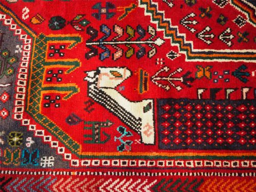 FINE ANTIQUE PERSIAN SHIRAZ CARPET - ADDITIONAL PHOTO 6