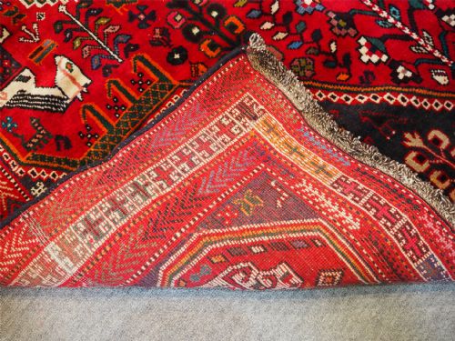 FINE ANTIQUE PERSIAN SHIRAZ CARPET - ADDITIONAL PHOTO 7