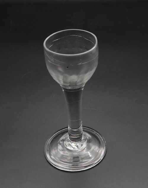 MID 18TH CENTURY CORDIAL WINE GLASS - ADDITIONAL PHOTO 1