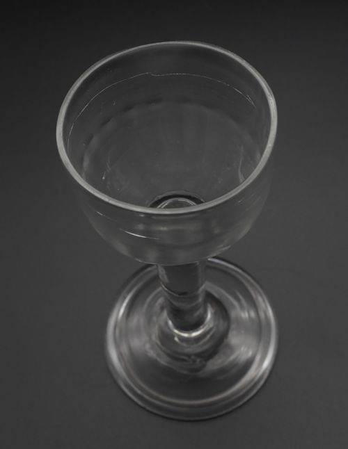 MID 18TH CENTURY CORDIAL WINE GLASS - ADDITIONAL PHOTO 3