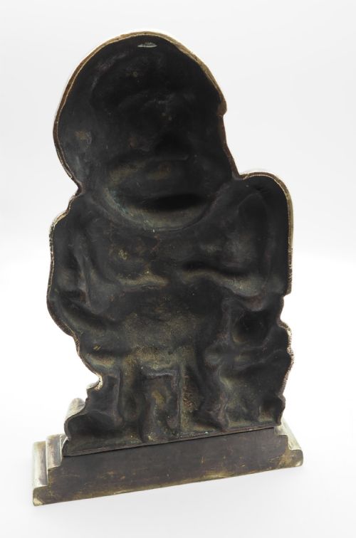 LATE GEORGIAN MR PUNCH BRASS DOORSTOP - ADDITIONAL PHOTO 3