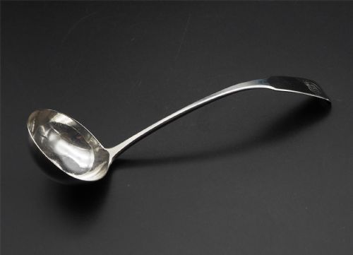 GOOD SCOTTISH DUNDEE SILVER SAUCE LADLE - ADDITIONAL PHOTO 1