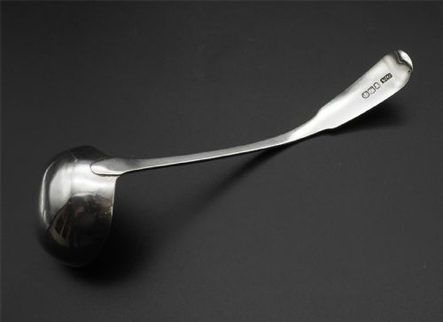 GOOD SCOTTISH DUNDEE SILVER SAUCE LADLE - ADDITIONAL PHOTO 2
