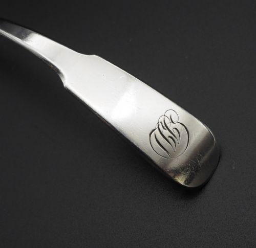 GOOD SCOTTISH DUNDEE SILVER SAUCE LADLE - ADDITIONAL PHOTO 3