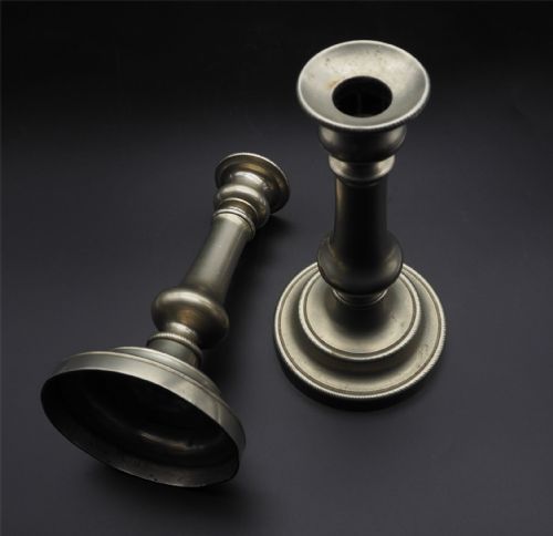 PAIR 18TH CENTURY PAKTONG CANDLESTICKS - ADDITIONAL PHOTO 2
