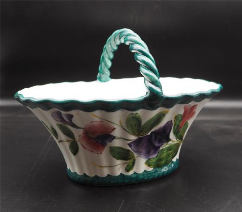 Fine Scottish Wemyss Ware Small Basket