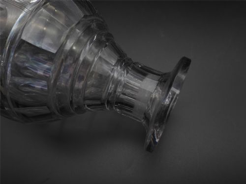 GOOD GEORGIAN LEAD GLASS DECANTER - ADDITIONAL PHOTO 4