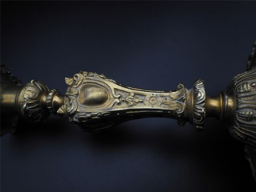 GOOD PAIR OF FRENCH ORMULU CANDLESTICKS - ADDITIONAL PHOTO 4
