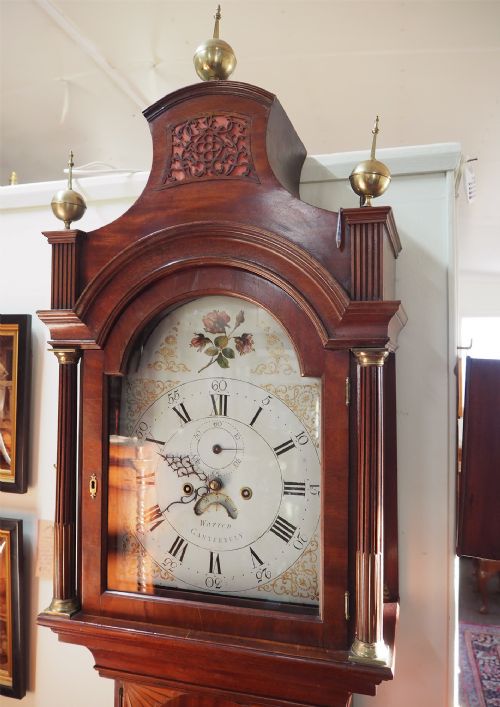 GEORGE 3RD 8 DAY MAHOGANY LONGCASE CLOCK - ADDITIONAL PHOTO 3