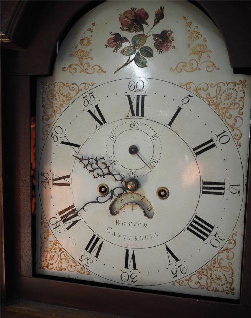 GEORGE 3RD 8 DAY MAHOGANY LONGCASE CLOCK - ADDITIONAL PHOTO 4