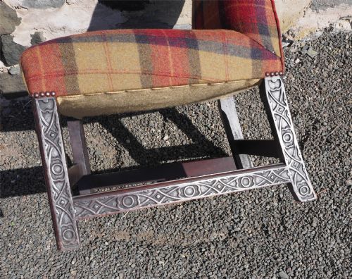 RARE CHIPPENDALE PERIOD GOUT CHAIR - ADDITIONAL PHOTO 3