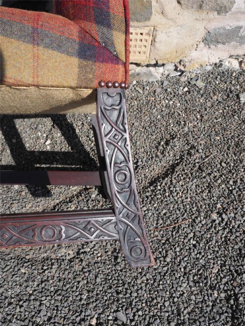 RARE CHIPPENDALE PERIOD GOUT CHAIR - ADDITIONAL PHOTO 5