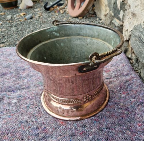 Large Georgian Copper Planter, Mortar Shape.