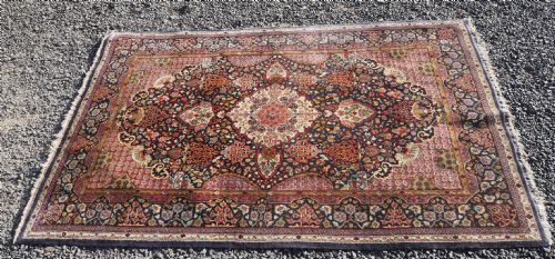 ANTIQUE PERSIAN QASHQAI WOOL RUG - ADDITIONAL PHOTO 2
