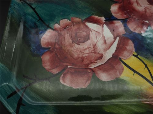 FINE JAZZY WEMYSS CABBAGE ROSES TRAY - ADDITIONAL PHOTO 2
