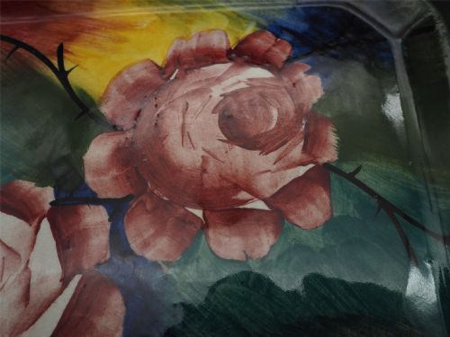 FINE JAZZY WEMYSS CABBAGE ROSES TRAY - ADDITIONAL PHOTO 3