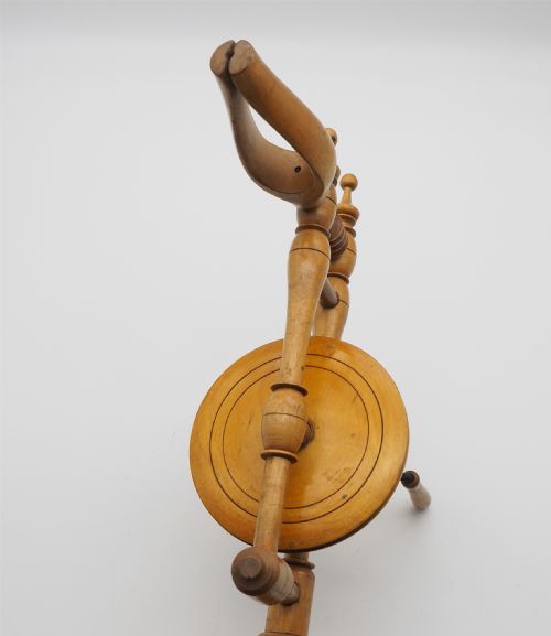 FINE ANTIQUE FRUITWOOD LACE BOBBIN WINDER - ADDITIONAL PHOTO 2