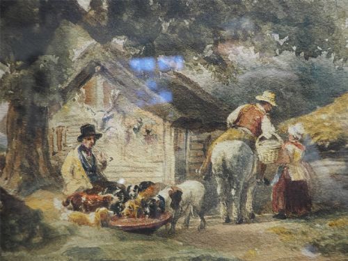 EARLY 19TH CENTURY WATERCOLOUR PAINTING - ADDITIONAL PHOTO 3