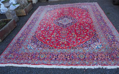 LARGE SIZE PERSIAN WOOL CARPET 4M X 3M - ADDITIONAL PHOTO 1