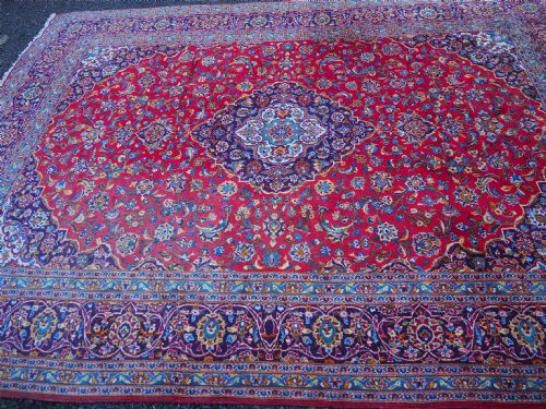 LARGE SIZE PERSIAN WOOL CARPET 4M X 3M - ADDITIONAL PHOTO 2