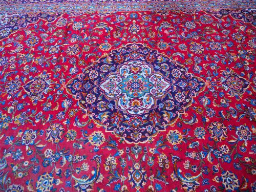 LARGE SIZE PERSIAN WOOL CARPET 4M X 3M - ADDITIONAL PHOTO 4