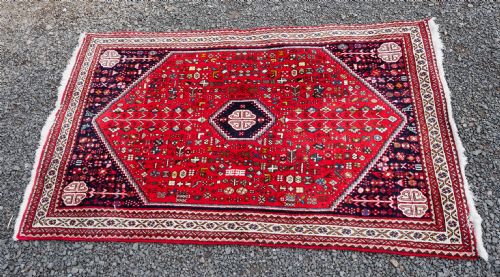 ANTIQUE PERSIAN HAMADAN WOOL RUG - ADDITIONAL PHOTO 2