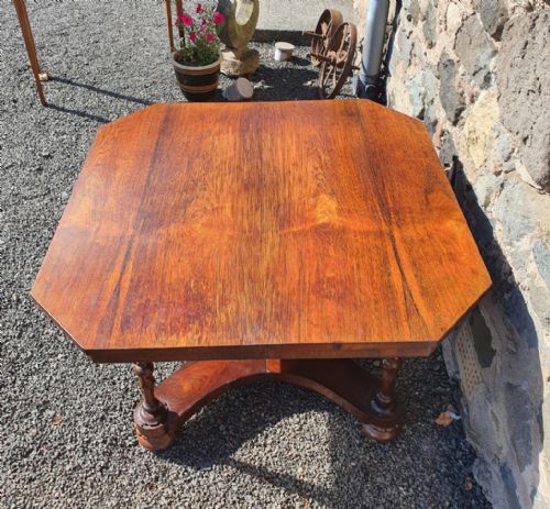UNUSUAL REGENCY ROSEWOOD CENTRE TABLE - ADDITIONAL PHOTO 3