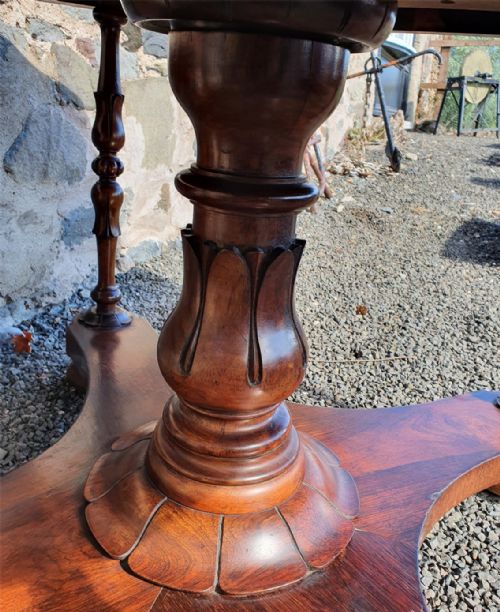 UNUSUAL REGENCY ROSEWOOD CENTRE TABLE - ADDITIONAL PHOTO 6