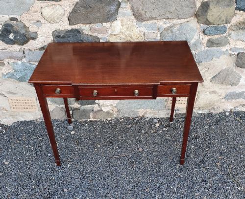 GEORGE 3RD MAHOGANY BREAKFRONT SIDE TABLE