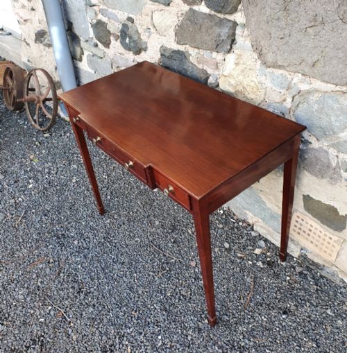 GEORGE 3RD MAHOGANY BREAKFRONT SIDE TABLE - ADDITIONAL PHOTO 3