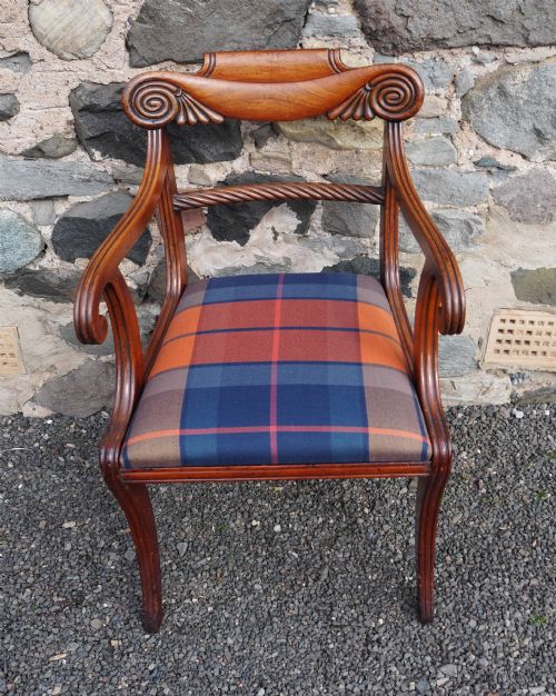 Regency Scottish Mahogany Desk Chair