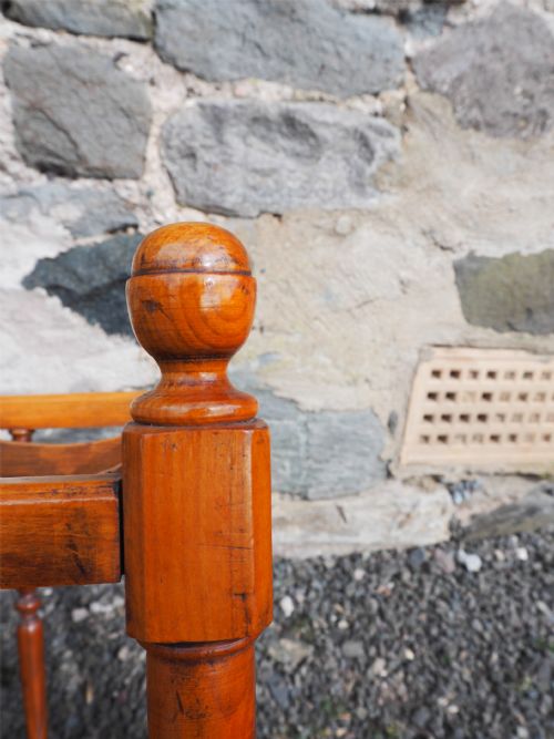 19TH CENTURY FRUITWOOD MAGAZINE HOLDER - ADDITIONAL PHOTO 5