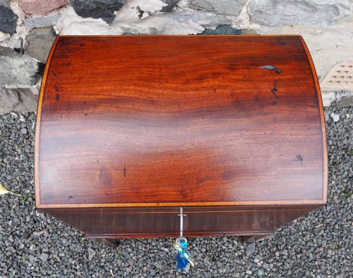 GEORGIAN SHERATON MAHOGANY WINE BOX - ADDITIONAL PHOTO 4