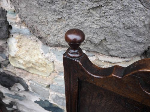 PAIR 17TH CENTURY OAK HALL CHAIRS - ADDITIONAL PHOTO 7