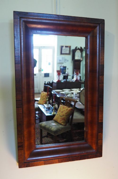 19TH CENTURY ROSEWOOD FRAMED MIRROR - ADDITIONAL PHOTO 1