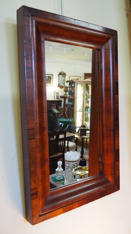 19TH CENTURY ROSEWOOD FRAMED MIRROR - ADDITIONAL PHOTO 2