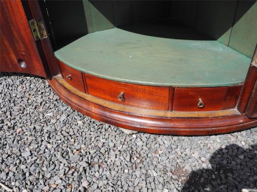 18TH CENTURY BOW FRONT CORNER CABINET - ADDITIONAL PHOTO 6