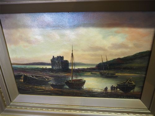 VICTORIAN SCOTTISH OIL ON CANVASS PAINTING - ADDITIONAL PHOTO 1